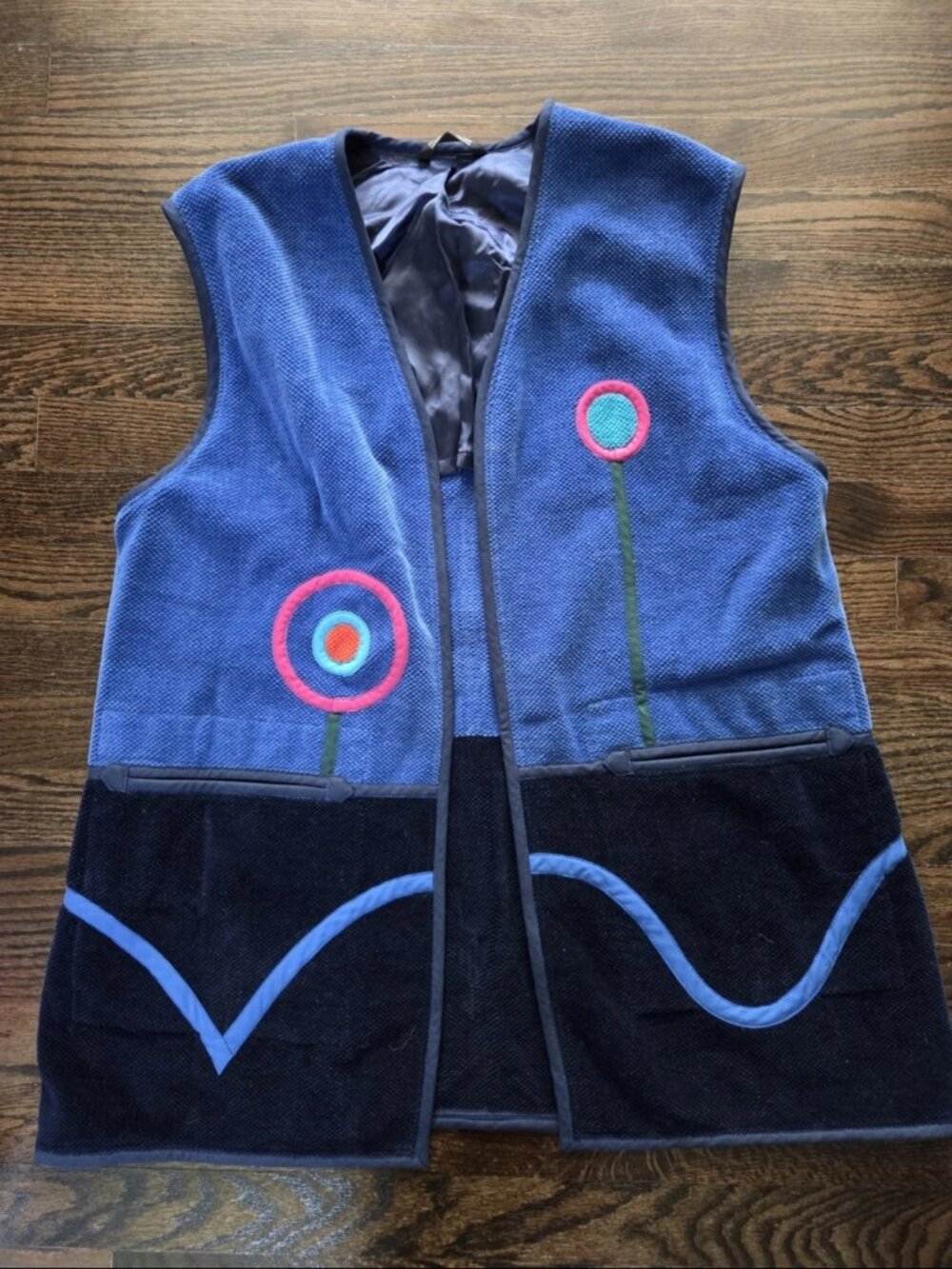 Annikki karvinen blue vest abstract